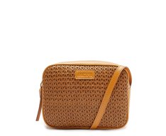 Bolsa Tiracolo Pequena Palha Marrom
