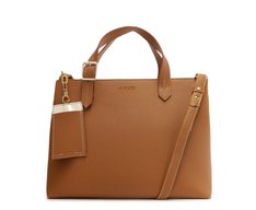 Bolsa Média Tote Vintage Marrom