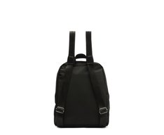 Mochila Média Nylon Estampa Interna Preta