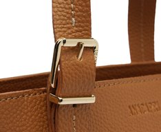 Bolsa Média Tote Vintage Marrom