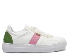 Tênis Branco Color Rosa Verde