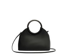 Bolsa Tiracolo Pequena Alça Metal Preta