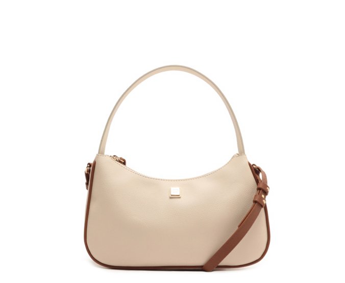 Bolsa Tiracolo Bicolor Branca