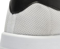 Tênis Branco Sola Alta Knit Detalhe Preto