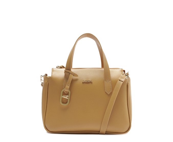 Bolsa Tote Média Bag Charm Bege