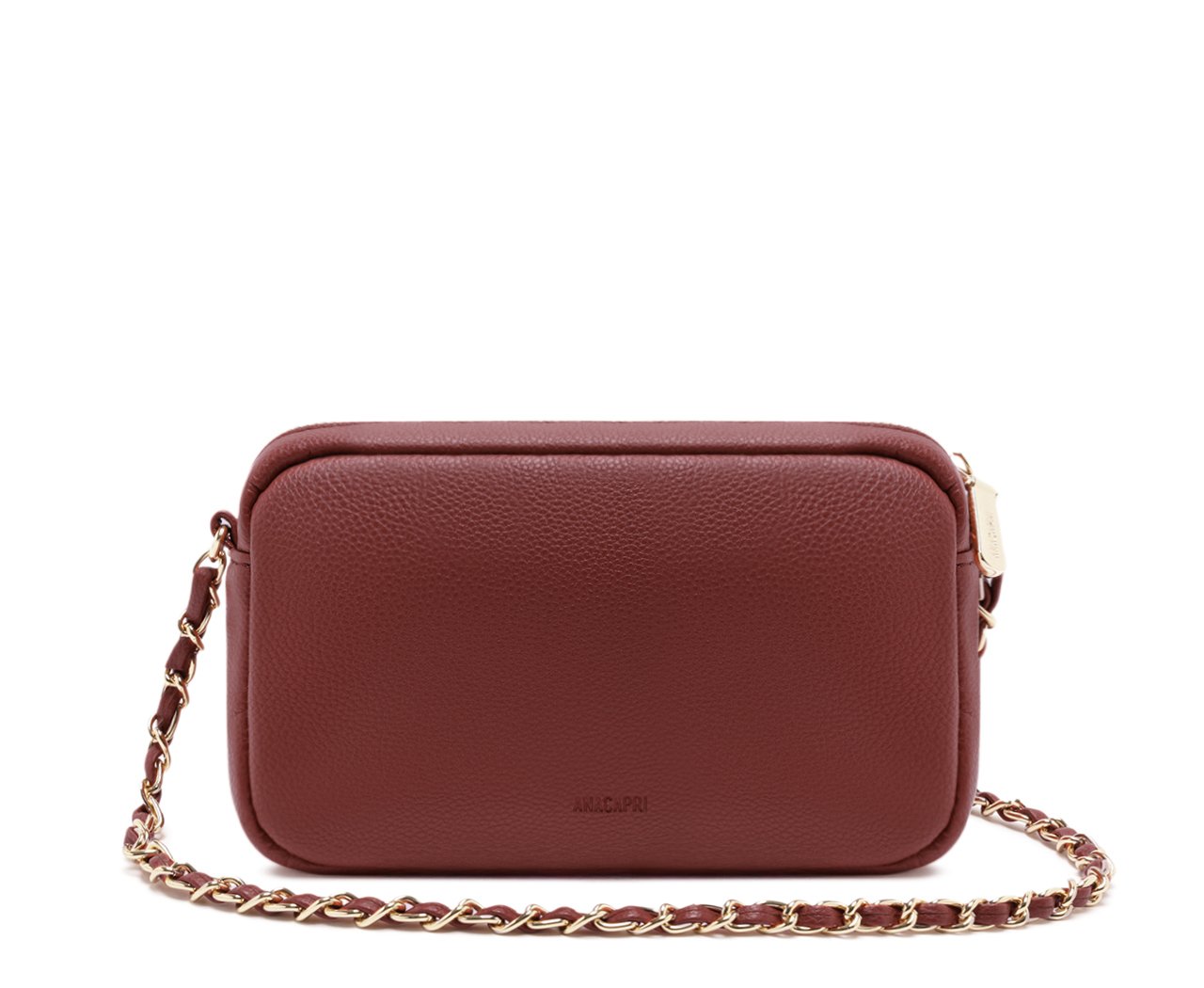Bolsa Tiracolo Pequena Tachas Vermelha | Anacapri