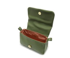 Bolsa Tiracolo Pequena Matelassê Triangular Envelope Verde