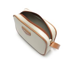 Bolsa Tiracolo Média Cápsula Metal Branca