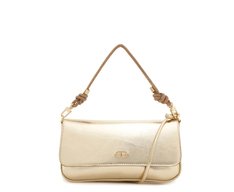 Bolsa Tiracolo Média Alça Glam Dourada