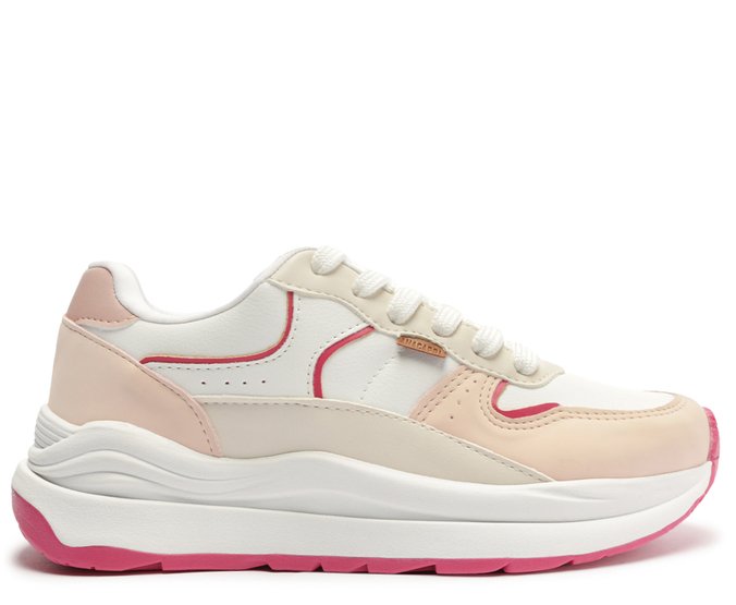 Tênis Sporty Robusto Rosa e Branco