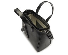 Bolsa Tote Grande Chaveiro Removível Preta