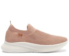 Tênis Slip On Sporty Knit Rosa