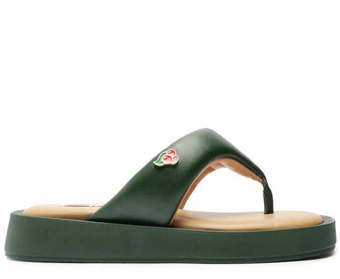 Chinelo Plataforma Verde Guaraná