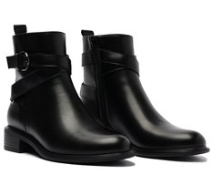 Bota Cano Curto Fivela Preta