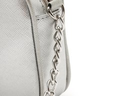 Bolsa Tiracolo Pequena Essencial Prata