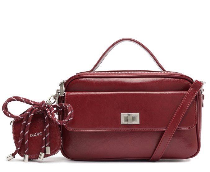 Bolsa Tiracolo Média Bag Charm Atacador Vermelha