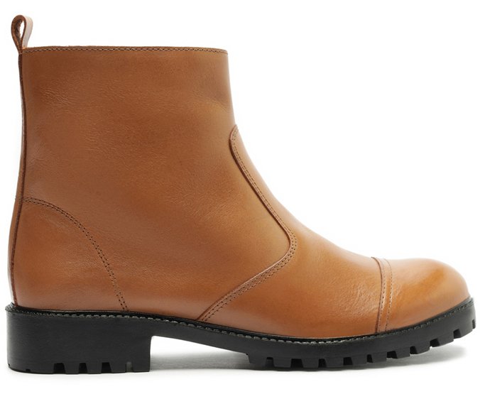 Bota Tratorada Couro Marrom