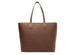 Bolsa Shopping Grande Minimalista Marrom