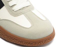 Tênis Casual Retro com Solado de Borracha Cinza