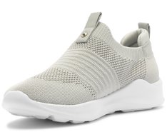 Tênis Slip On Streech Jogging Knit Cinza