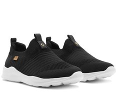 Slip On Preto Knit Liso