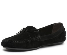 Mocassim Preto Camurça Lacinho