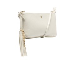 Bolsa Tiracolo Média Detalhe Franja Branca