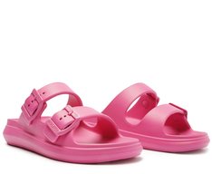 Chinelo Birken Rosa Fivela Injetado Eva