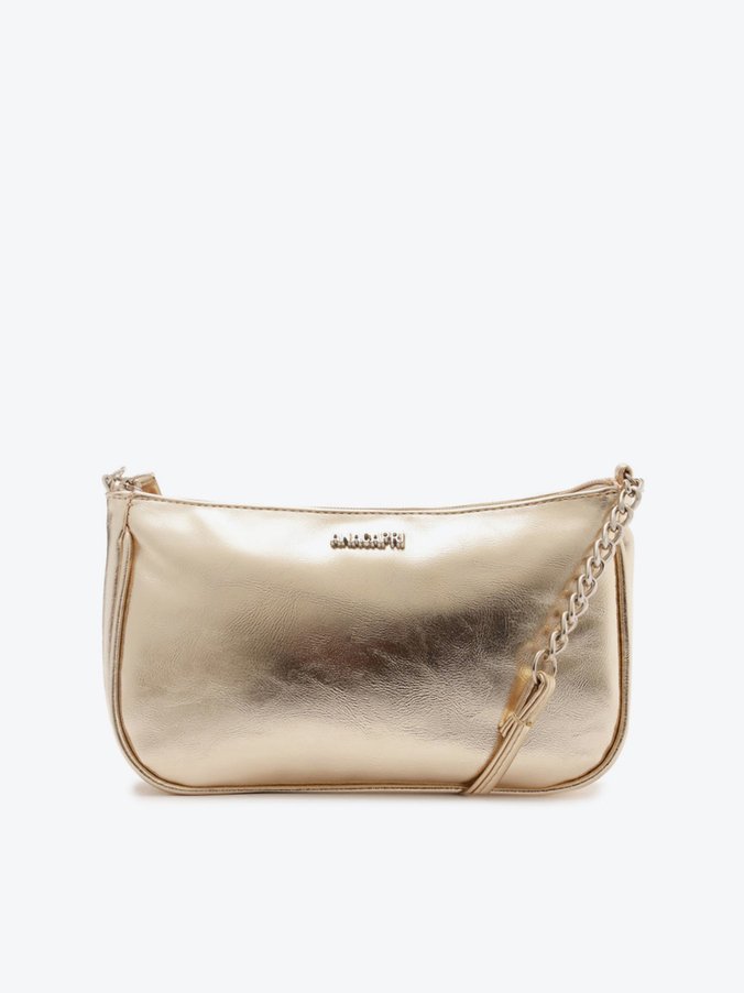 まめ Bolsa Tiracolo Média Fun Dourada | Anacapri