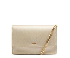 Bolsa Tiracolo Pequena Monocolor Dourada