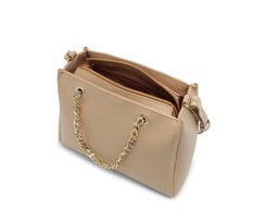 Bolsa Tote Média Alça Acorrentada Bege
