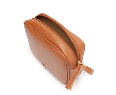 Bolsa Tiracolo Pequena Cápsula Marrom