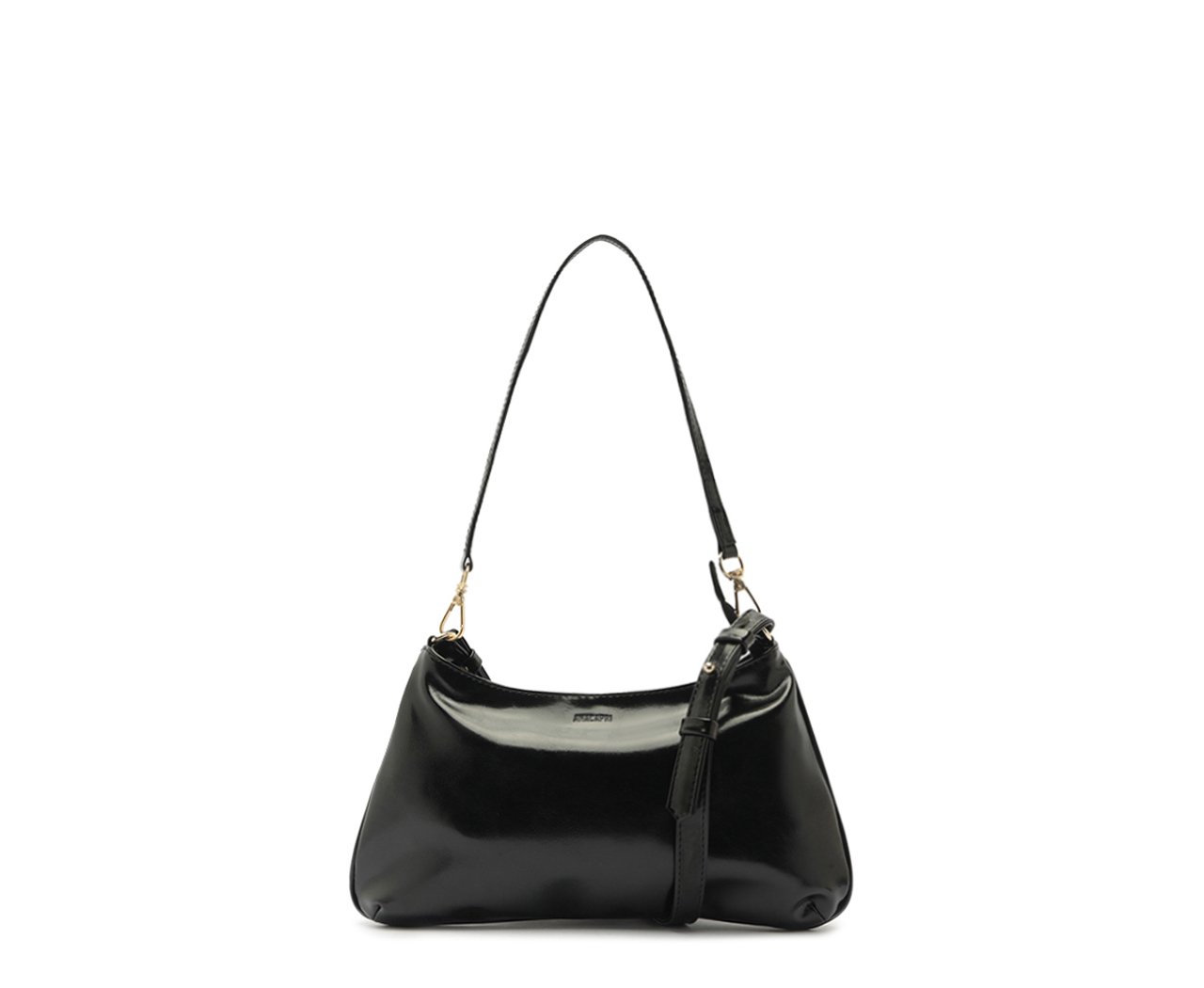 Anri＊ Bolsa Tiracolo Média Lisa Preta | Anacapri