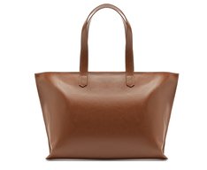 Bolsa Shopping Grande Tachas Marrom