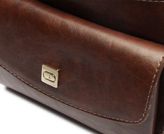 Bolsa Tiracolo Média Lux Marrom