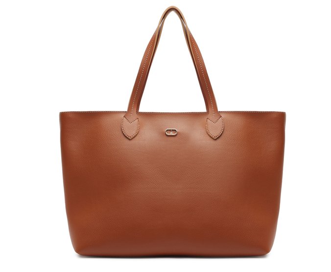 Bolsa Shopping Grande Alicia Marrom