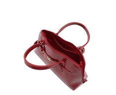 Bolsa Tiracolo  Média Verniz Madrid Vermelha