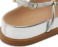 Papete Gladiadora Tachas Prata