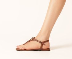 Rasteira Slim Elo Marrom