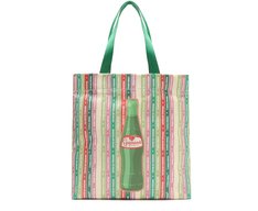 Bolsa Shopping Grande Multicolor Estampa Garrafa Guaraná