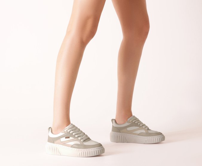 Tênis Robusto Luna Cinza Off White