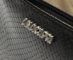 Bolsa Tiracolo Média Snake Preta