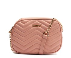 Bolsa Tiracolo Média Matelassê Zig Zag Rosa