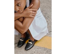 Mocassim Metais Preto