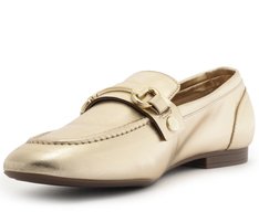 Mocassim Detalhe Removível Bridão E Pala Dourado