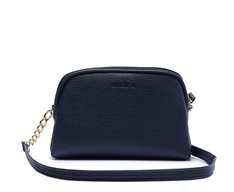 Bolsa Tiracolo Pequena Texturizada Azul