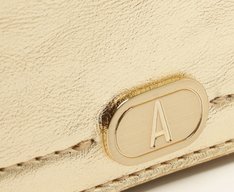 Bolsa Tiracolo Média Lisa Dourada