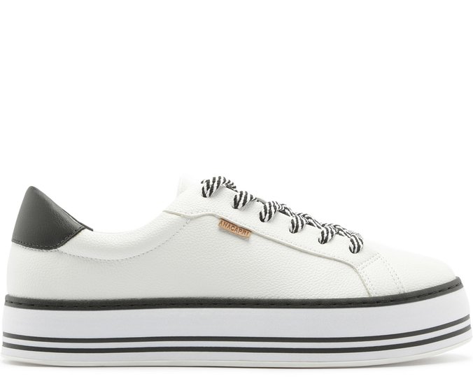 tenis anacapri preto e branco