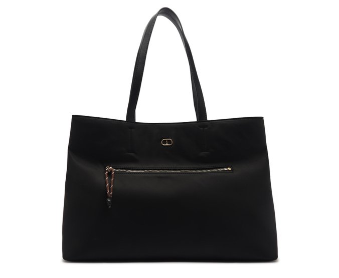 Bolsa Shopping Grande Nylon Preta