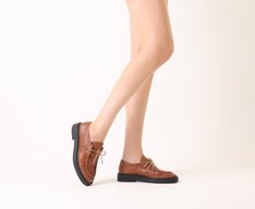 Mocassim Oxford Amarração Marrom